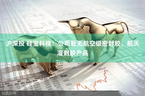 沪深投 硅宝科技：公司暂无航空级密封胶、航天灌封胶产品