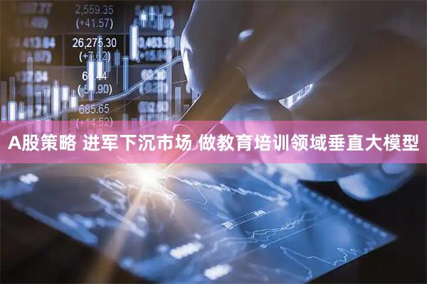 A股策略 进军下沉市场 做教育培训领域垂直大模型